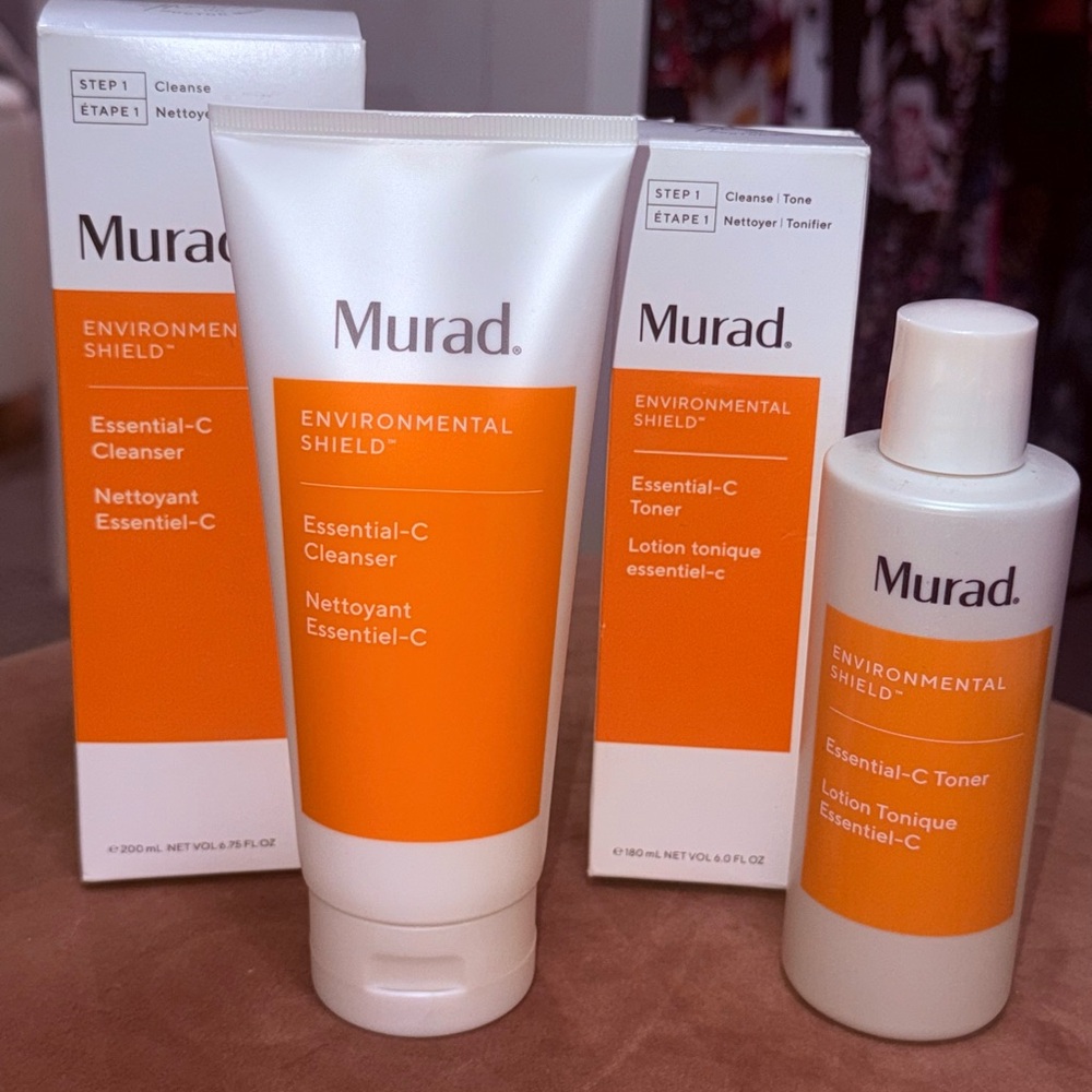 Murad Environmental Shield Essential C Cleanser & Toner Full Size Skincare Set